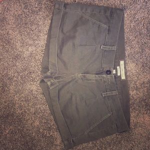 Green stretchy shorts